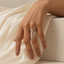 Anillo Dorado Ondulado Ajustable plateado