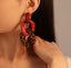 Maxi aretes de animal print