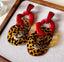 Maxi aretes de animal print