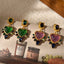 Aretes de corazon en piedras