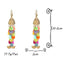 Aretes de peces con escamas