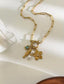 Cadena de pez y flor