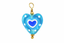 DIJE CORAZON AZUL