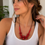 Collar Coral Rojo Artesanal