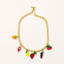 Collar Frutal Dorado