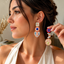 Aretes Asimétricos Floral