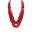 Collar Maxi Cadenas Rojas