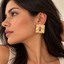 Aretes Cerradura Texturizados