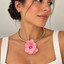 Collar Flor Rosa