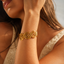 Brazalete Espiral Dorada