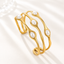 Brazalete Dorado con Perlas