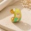 Anillo Ajustable Dorado Multicolor