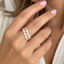 Anillo Dorado con Perlas