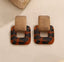 Aretes Animal Print con Madera