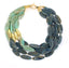 Collar Multicapas de Piedras Azules