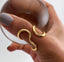 Anillo Dorado Ondulado Ajustable dorado