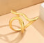 Anillo Dorado Ondulado Ajustable dorado