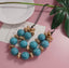 Collar Turquesa Doble Línea