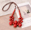 Collar Coral Rojo Artesanal