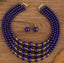 Collar Multicapa Perlas Moradas