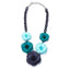 Collar Flores Turquesa