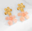 Maxi Aretes Florales con Pétalos Translúcidos