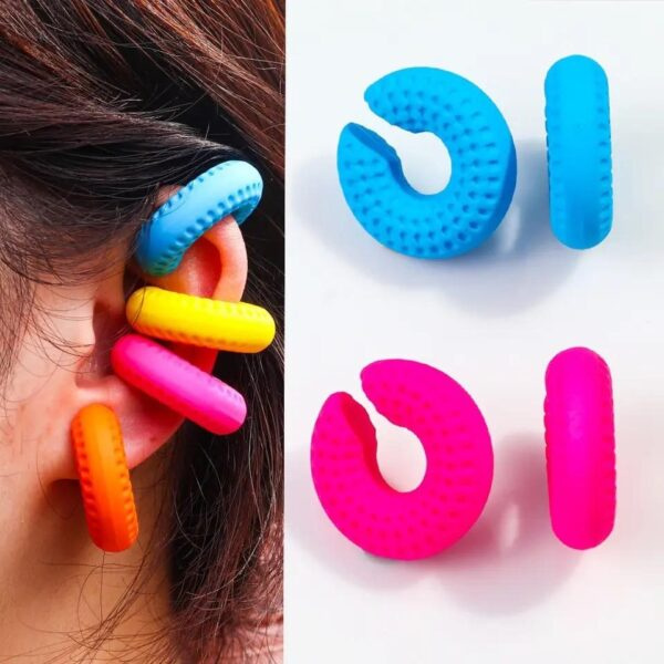 Earcuffs chunky de colores (unidad)