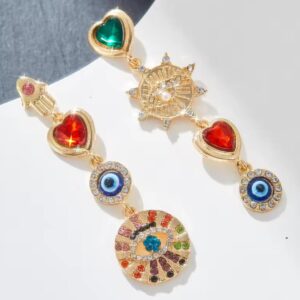 Aretes asimetricos de ojos