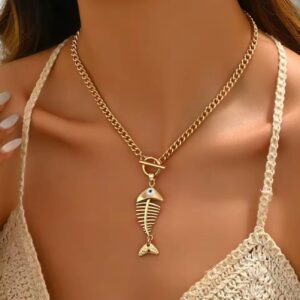 Cadena de esqueleto de pescado