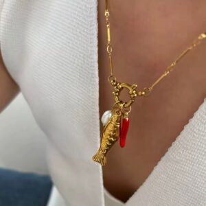 Cadena de pez y pimiento