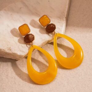 Maxi aretes amarillos